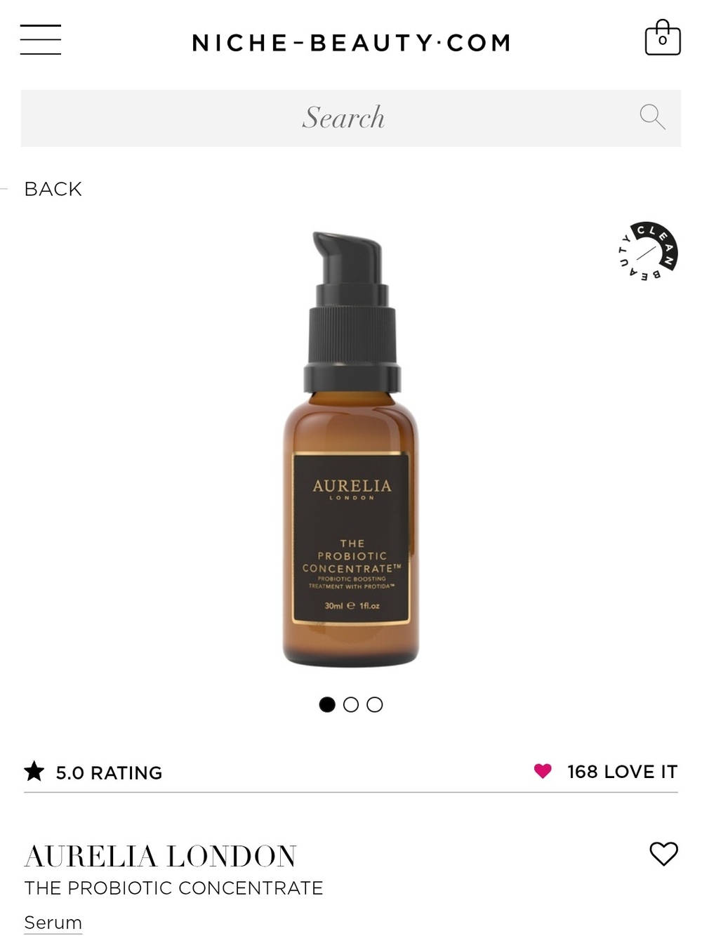 Aurelia Brown & Black The Probiotic Concentrate Serum